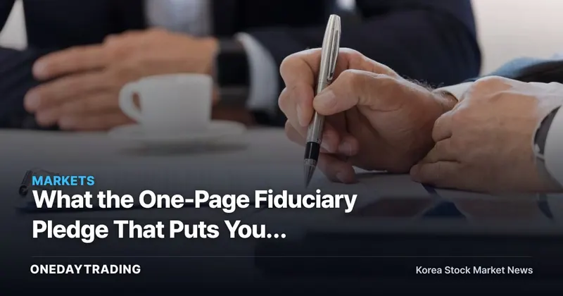 What the One-Page Fiduciary Pledge That Puts Your Interests First Really Means