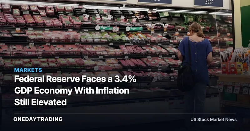 Federal Reserve Faces a 3.4% GDP Economy With Inflation Still Elevated