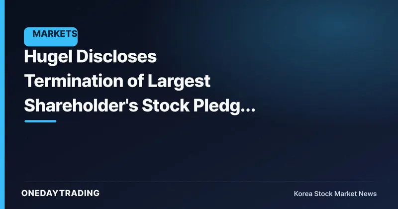 Hugel Discloses Termination of Largest Shareholder's Stock Pledge Agreement — Reviewing Governance Implications