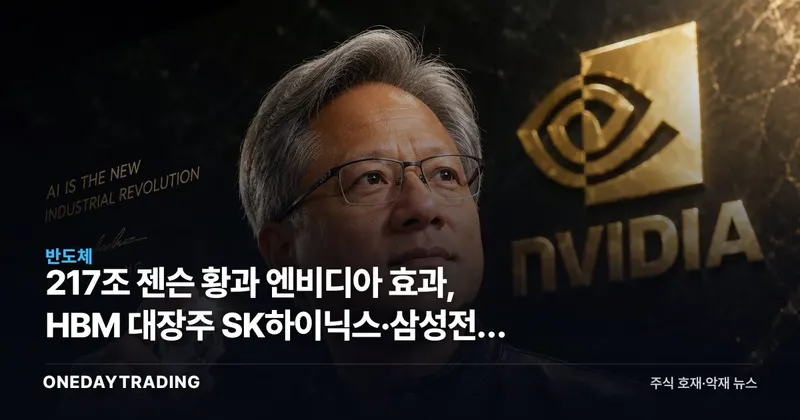 217조 젠슨 황과 엔비디아 효과, HBM 대장주 SK하이닉스·삼성전자 점검