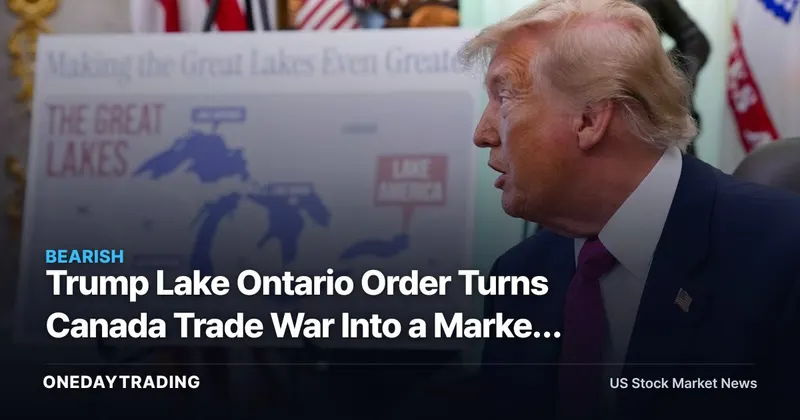 Trump Lake Ontario Order Turns Canada Trade War Into a Market Signal