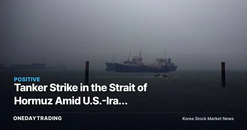 Tanker Strike in the Strait of Hormuz Amid U.S.-Iran Tensions: Implications for Oil Prices and Refinery, Shipping, and Airline Stocks