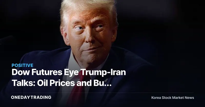Dow Futures Eye Trump-Iran Talks: Oil Prices and Buy Zones for U.S. Market Leaders in Focus
