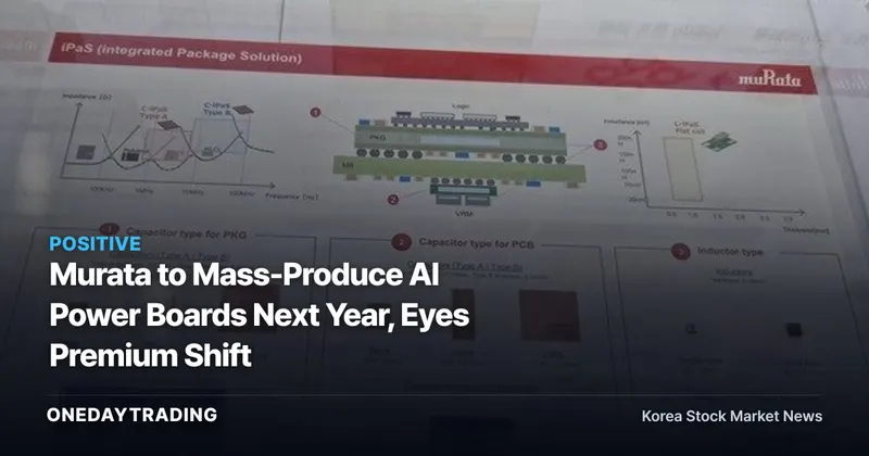 Murata to Mass-Produce AI Power Boards Next Year, Eyes Premium Shift