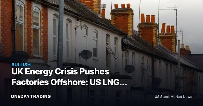 UK Energy Crisis Pushes Factories Offshore: US LNG, Chemical Stocks Stand to Gain