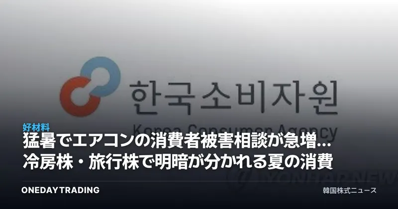 猛暑でエアコンの消費者被害相談が急増…冷房株・旅行株で明暗が分かれる夏の消費