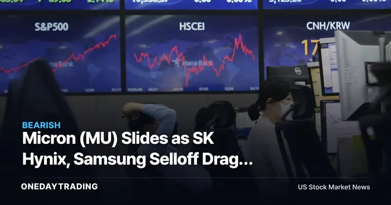 Micron (MU) Slides as SK Hynix, Samsung Selloff Drags KOSPI: Memory Cycle in Focus