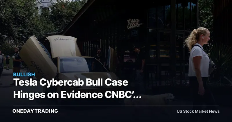 Tesla Cybercab Bull Case Hinges on Evidence CNBC’s Options Trade Omits