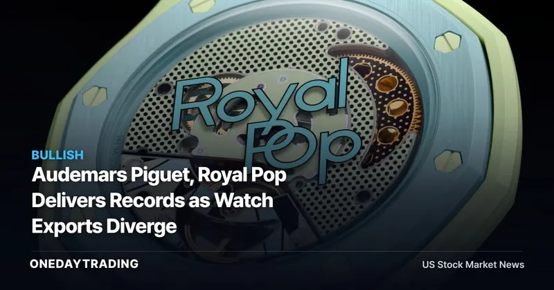 Audemars Piguet, Royal Pop Delivers Records as Watch Exports Diverge