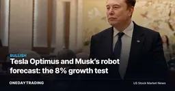 Tesla Optimus and Musk’s robot forecast: the 8% growth test