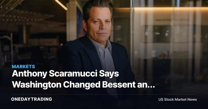 Anthony Scaramucci Says Washington Changed Bessent and Lutnick With 'Potomac Fever'