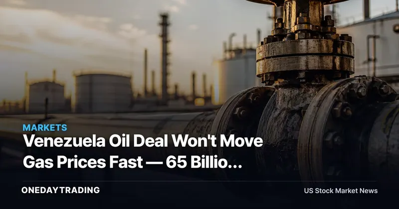 Venezuela Oil Deal Won't Move Gas Prices Fast — 65 Billion Barrels Isn't Supply Yet
