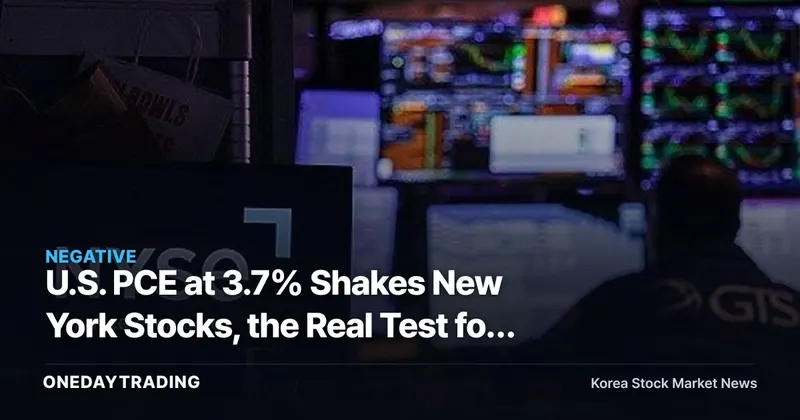 U.S. PCE at 3.7% Shakes New York Stocks, the Real Test for the Tech Rally
