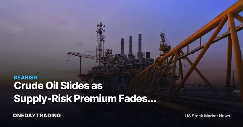 Crude Oil Slides as Supply-Risk Premium Fades: XOM, CVX, Airlines in Focus