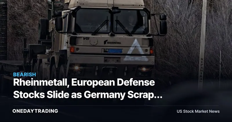 Rheinmetall, European Defense Stocks Slide as Germany Scraps F126 Naval Program