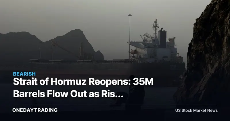 Strait of Hormuz Reopens: 35M Barrels Flow Out as Risk Premium Fades — XOM, CVX, Tanker Stocks