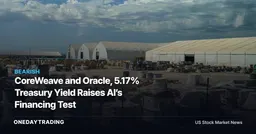 CoreWeave and Oracle, 5.17% Treasury Yield Raises AI’s Financing Test
