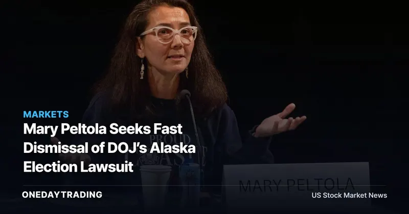 Mary Peltola Seeks Fast Dismissal of DOJ’s Alaska Election Lawsuit