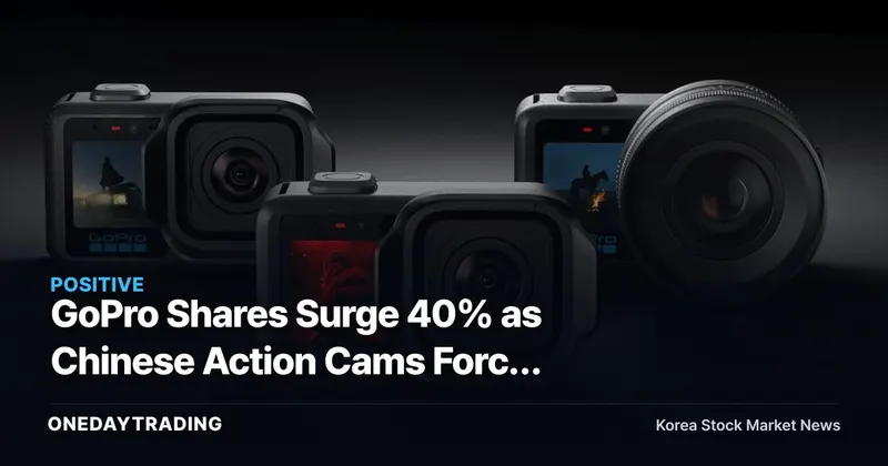 GoPro Shares Surge 40% as Chinese Action Cams Force Strategic Merger