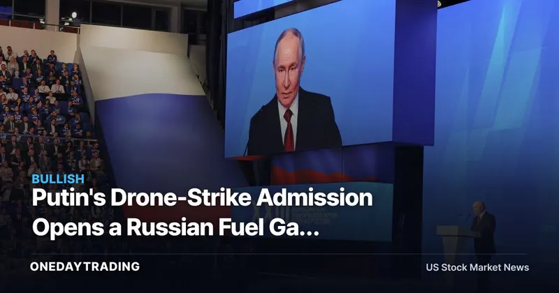 Putin's Drone-Strike Admission Opens a Russian Fuel Gap Refiners Are Positioned to Fill