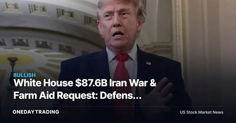 White House $87.6B Iran War & Farm Aid Request: Defense (LMT, RTX) and Ag (DE, ADM) in Focus