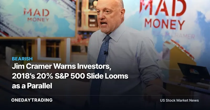 Jim Cramer Warns Investors, 2018’s 20% S&P 500 Slide Looms as a Parallel