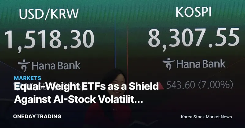 Equal-Weight ETFs as a Shield Against AI-Stock Volatility Gain Attention as an Alternative for Nasdaq and KOSPI Investors