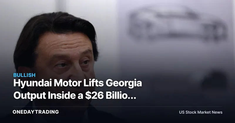 Hyundai Motor Lifts Georgia Output Inside a $26 Billion U.S. Bet