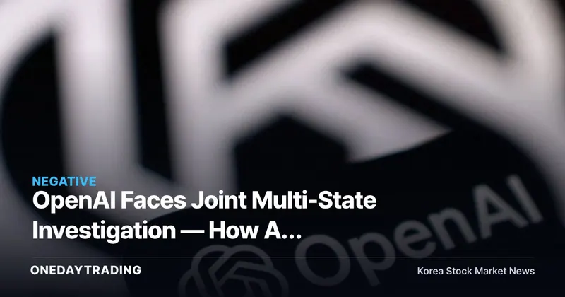 OpenAI Faces Joint Multi-State Investigation — How AI Regulatory Risk Is Rattling Big Tech Sentiment