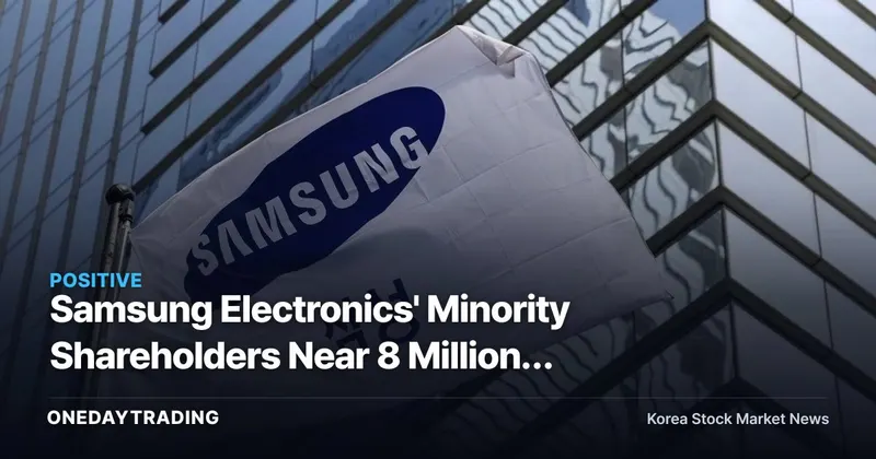 Samsung Electronics' Minority Shareholders Near 8 Million: The Supply-Demand Risk Behind Korea's "National Stock"