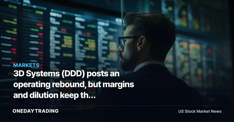 3D Systems (DDD) posts an operating rebound, but margins and dilution keep the turnaround unproven