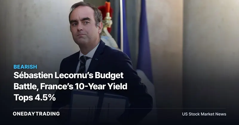 Sébastien Lecornu’s Budget Battle, France’s 10-Year Yield Tops 4.5%
