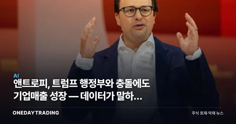 앤트로피, 트럼프 행정부와 충돌에도 기업매출 성장 — 데이터가 말하는 역설