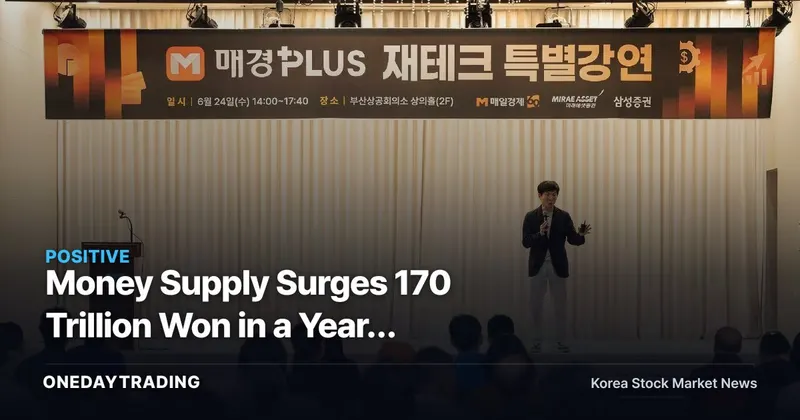 Money Supply Surges 170 Trillion Won in a Year: Reviewing Investment Strategy for Brokerage and Real Estate Stocks in a Liquidity-Driven Market