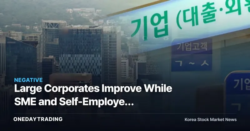 Large Corporates Improve While SME and Self-Employed Delinquencies Surge — A Polarization Signal for Bank Stock Credit Quality