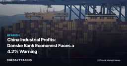 China Industrial Profits: Danske Bank Economist Faces a 4.2% Warning