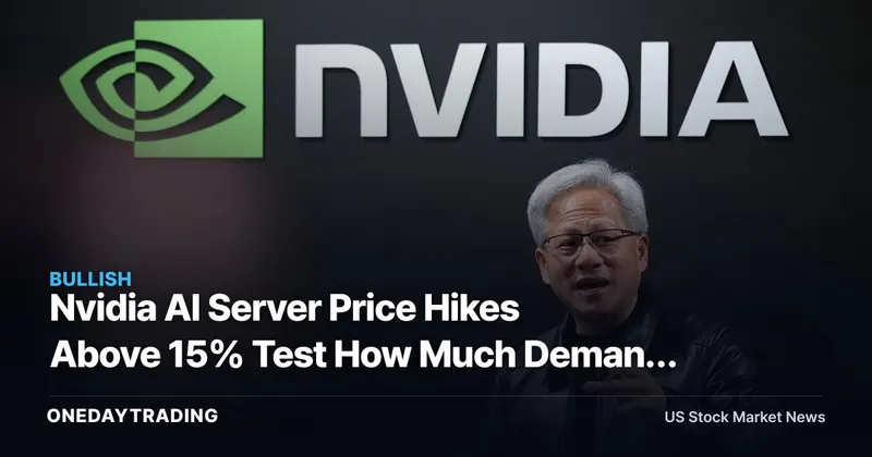 Nvidia AI Server Price Hikes Above 15% Test How Much Demand Can Absorb