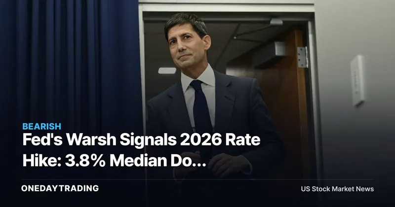 Fed's Warsh Signals 2026 Rate Hike: 3.8% Median Dot Pressures Tech, Lifts Banks