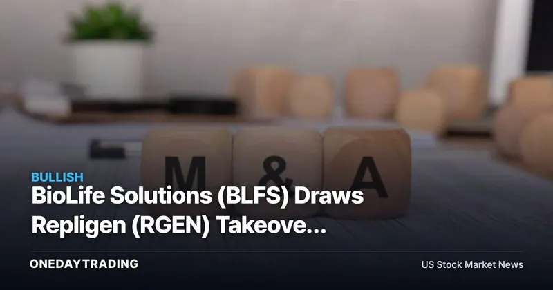 BioLife Solutions (BLFS) Draws Repligen (RGEN) Takeover Interest as Bioprocessing Consolidates