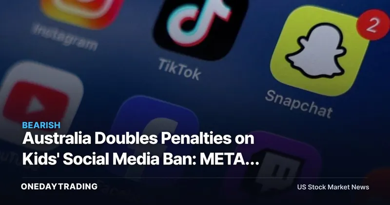 Australia Doubles Penalties on Kids' Social Media Ban: META, SNAP, PINS Face New Compliance Tax