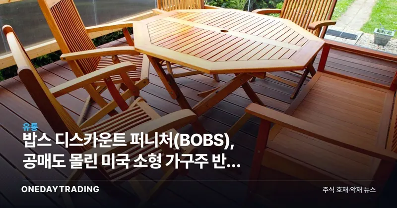 밥스 디스카운트 퍼니처(BOBS), 공매도 몰린 미국 소형 가구주 반등 가능성 점검