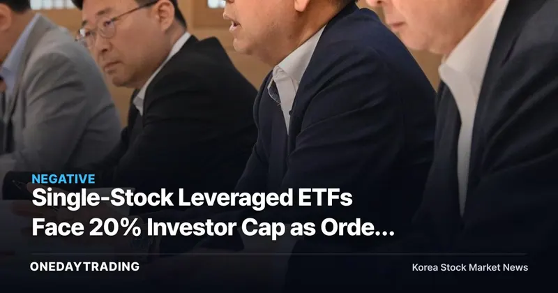 Single-Stock Leveraged ETFs Face 20% Investor Cap as Order Flow Rattles Samsung Electronics, SK Hynix