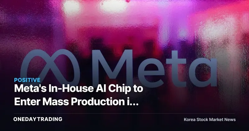 Meta's In-House AI Chip to Enter Mass Production in September — Why Broadcom, Not Nvidia, Stands to Benefit