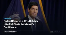 Federal Reserve, a 15% October Hike Risk Tests the Market’s Confidence