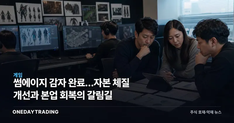 썸에이지 감자 완료…자본 체질 개선과 본업 회복의 갈림길