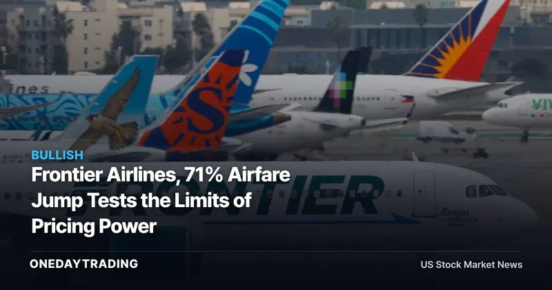 Frontier Airlines, 71% Airfare Jump Tests the Limits of Pricing Power