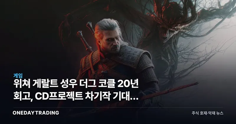 위쳐 게랄트 성우 더그 코클 20년 회고, CD프로젝트 차기작 기대감 점검