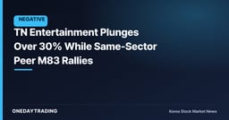 TN Entertainment Plunges Over 30% While Same-Sector Peer M83 Rallies