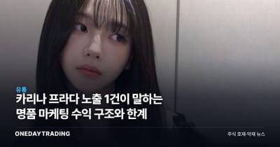 카리나 프라다 노출 1건이 말하는 명품 마케팅 수익 구조와 한계