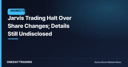 Jarvis Trading Halt Over Share Changes; Details Still Undisclosed